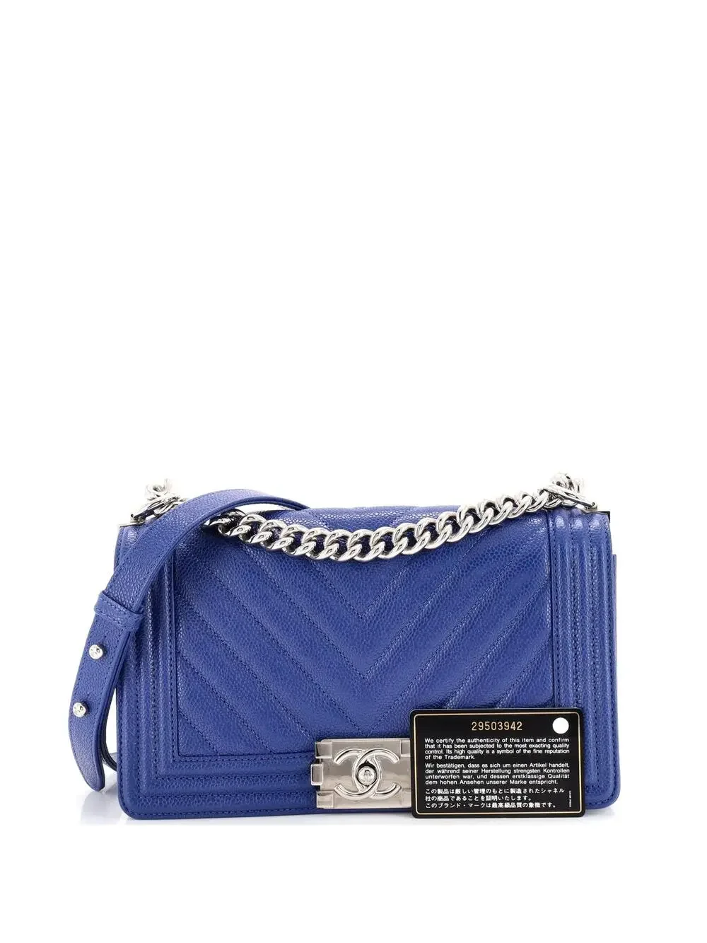 Chanel Boy Flap Bag Chevron Caviar Old #277122C42B